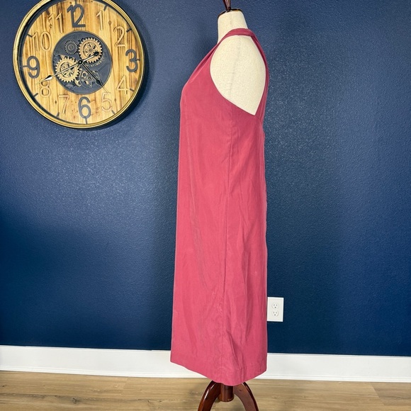 Prologue V-neck Halter Shift Midi Dress, Pink, Size XL - Picture 3 of 8